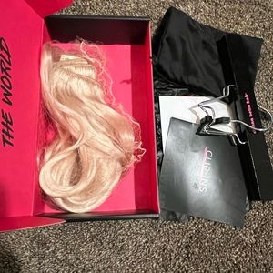 Donna Bella #60 Platinum Ash Blond CLIP IN Extensions